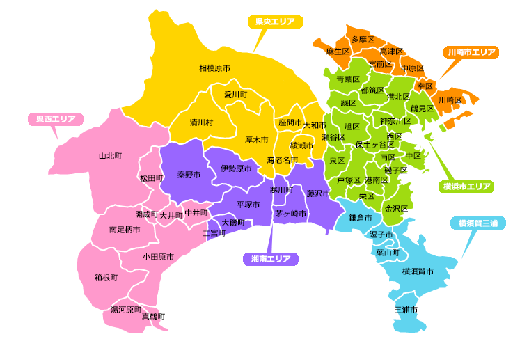 神奈川県地図